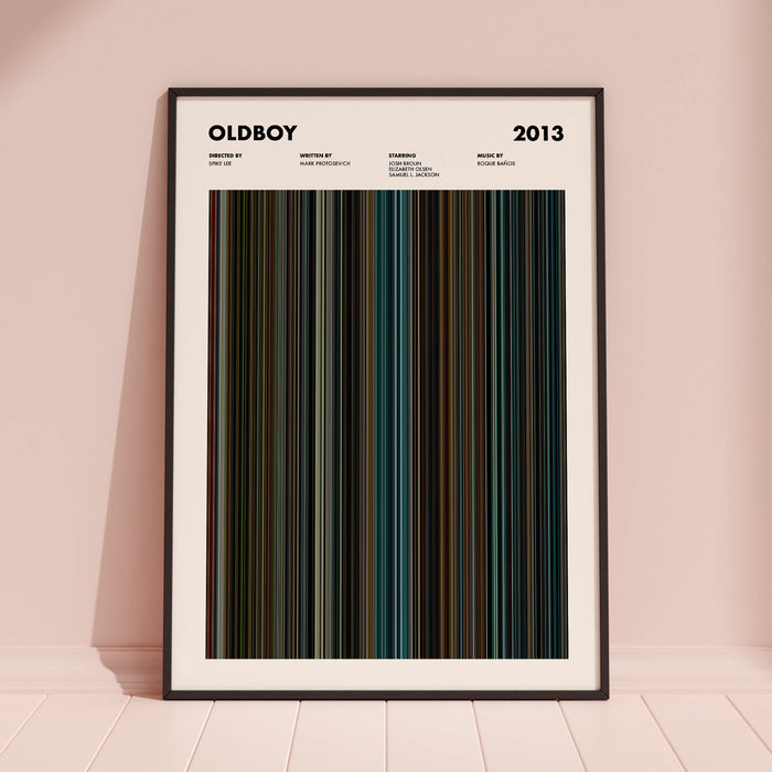 Oldboy 2013 Movie Barcode Poster