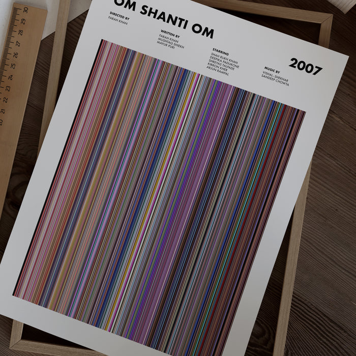 Om Shanti Om Movie Barcode Poster