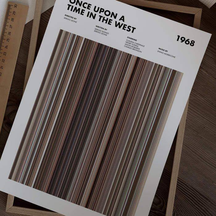 Once Upon A Time In The West Movie Barcode Poster