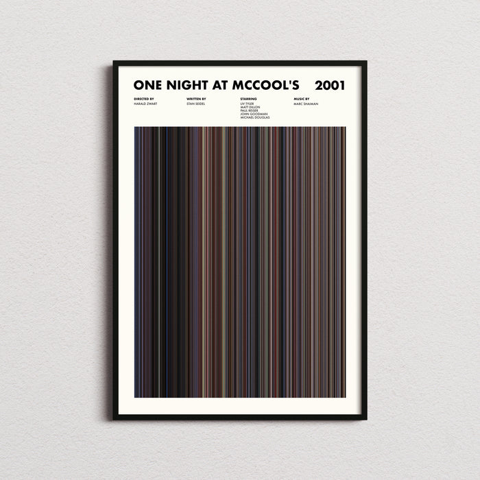 One Night At McCool's Movie Barcode Movie Barcode Poster