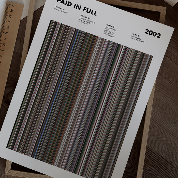 Paid In Full Movie Barcode Poster