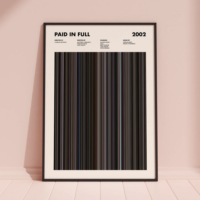 Paid In Full Movie Barcode Poster