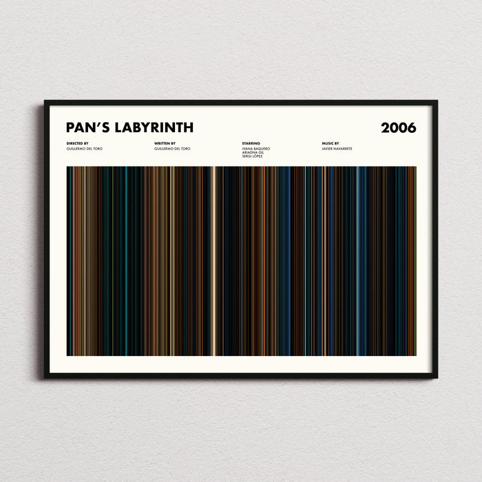 Pan's Labyrinth Movie Barcode Poster