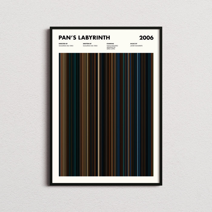 Pan's Labyrinth Movie Barcode Poster