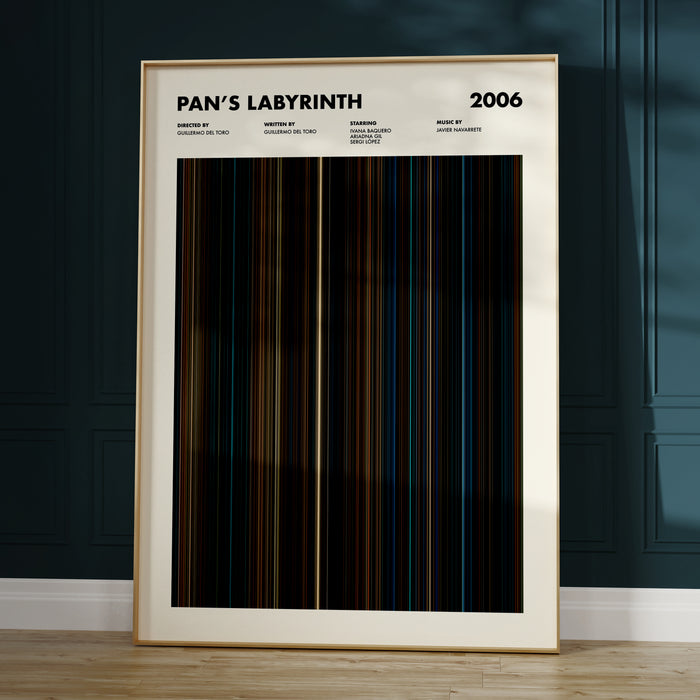 Pan's Labyrinth Movie Barcode Poster