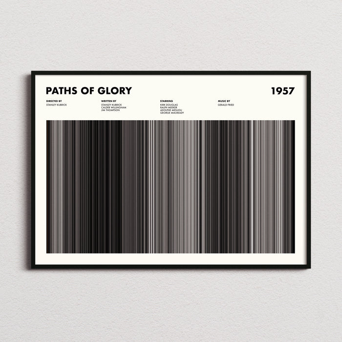 Paths Of Glory Movie Barcode Poster