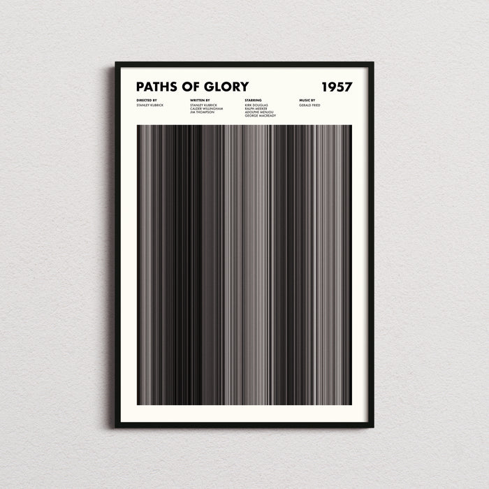 Paths Of Glory Movie Barcode Poster