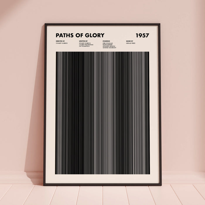 Paths Of Glory Movie Barcode Poster