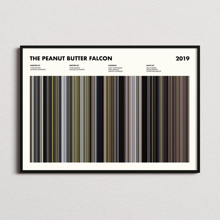 The Peanut Butter Falcon Movie Barcode Poster