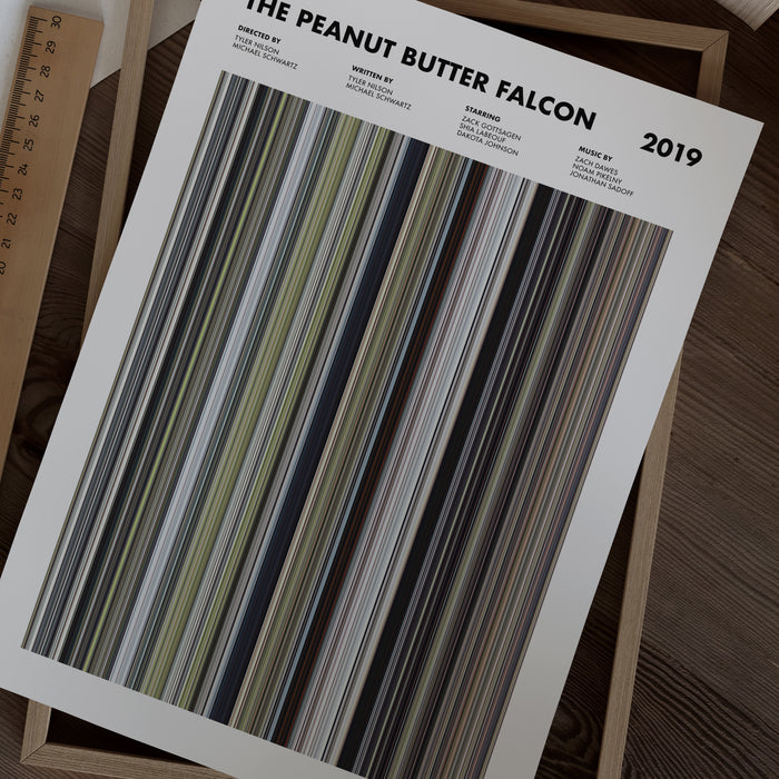 The Peanut Butter Falcon Movie Barcode Poster