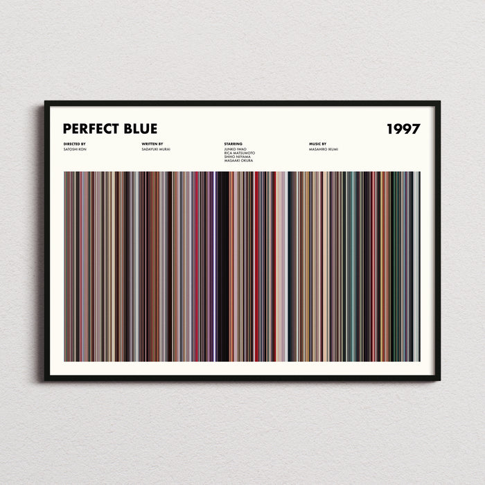 Perfect Blue Movie Barcode Poster