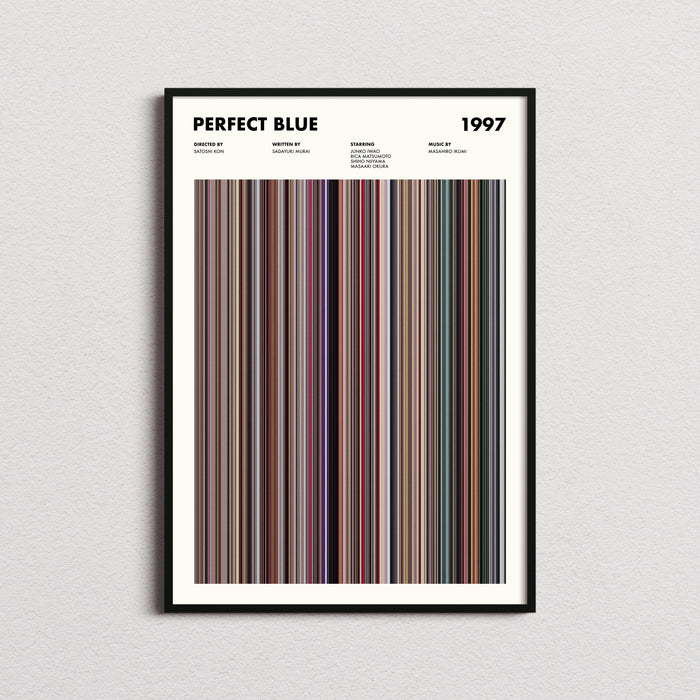 Perfect Blue Movie Barcode Poster