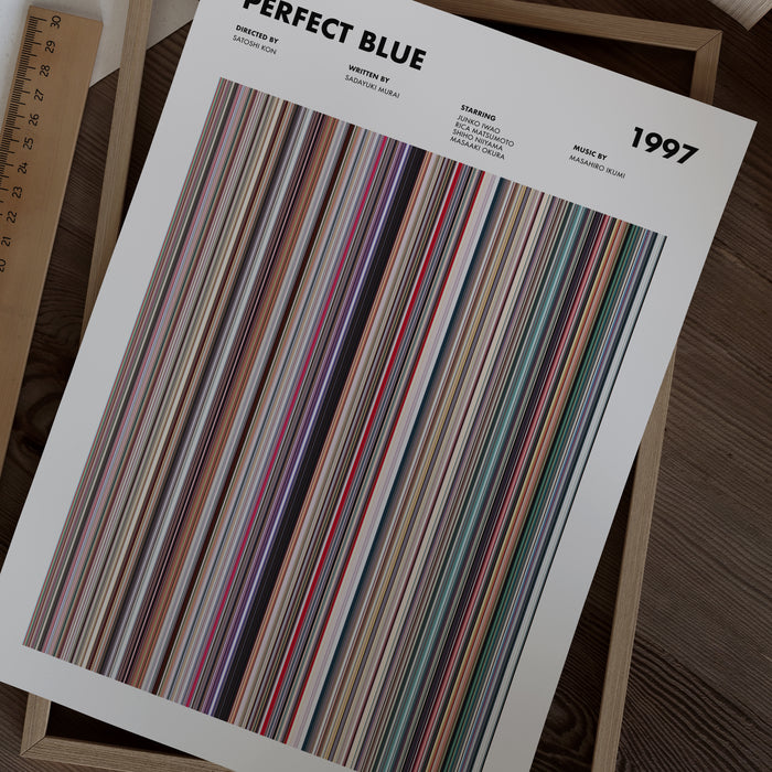 Perfect Blue Movie Barcode Poster