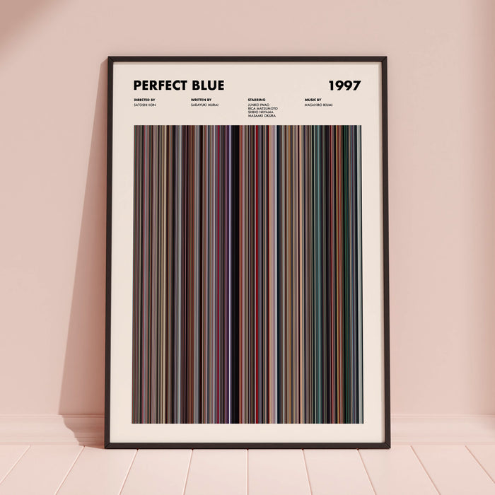 Perfect Blue Movie Barcode Poster