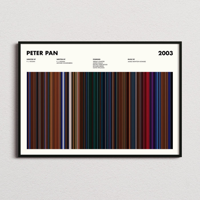 Peter Pan 2003 Movie Barcode Poster