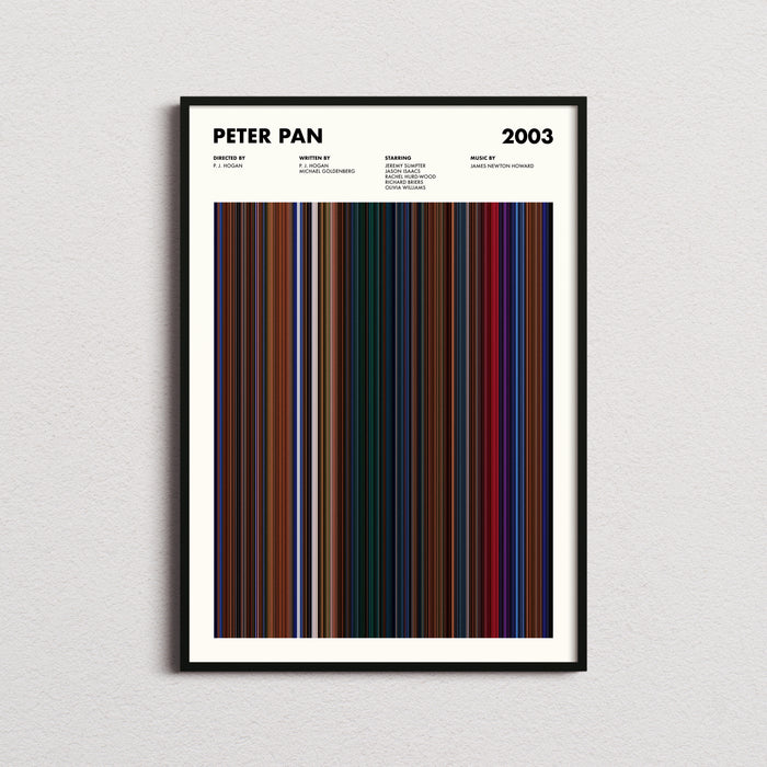 Peter Pan 2003 Movie Barcode Poster