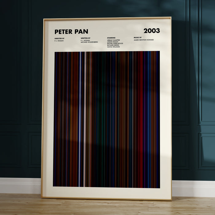 Peter Pan 2003 Movie Barcode Poster