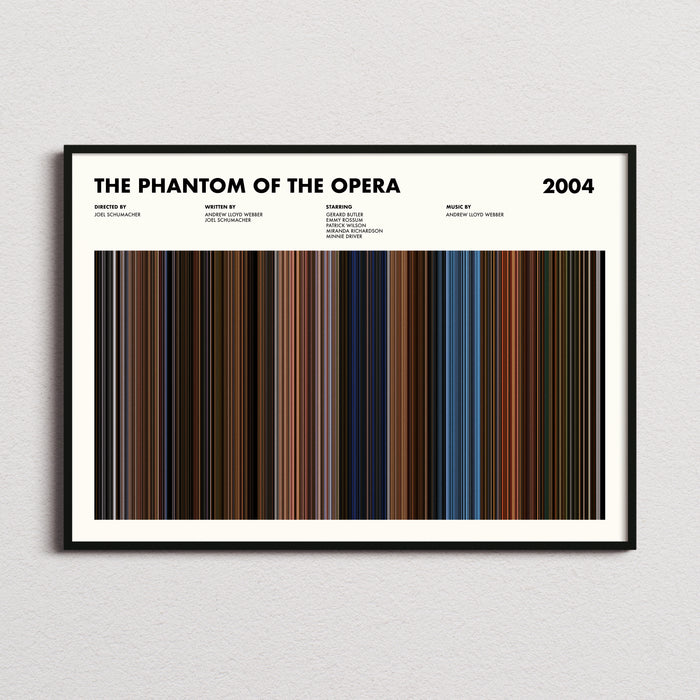 Phantom Of The Opera Movie Barcode Poster