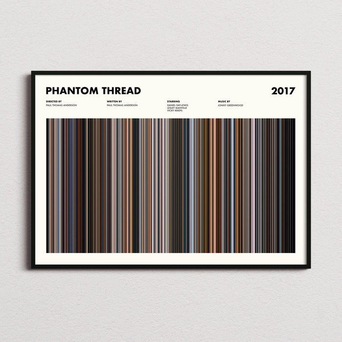 Phantom Thread Movie Barcode Poster