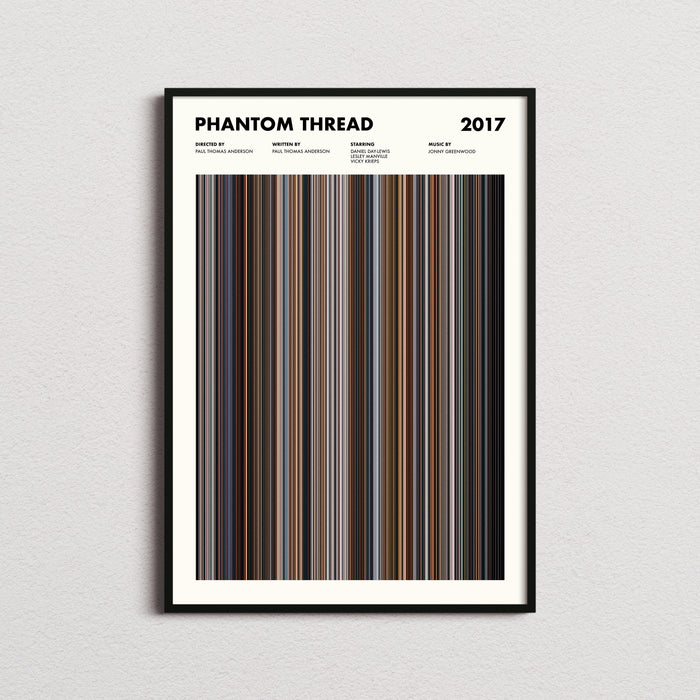 Phantom Thread Movie Barcode Poster