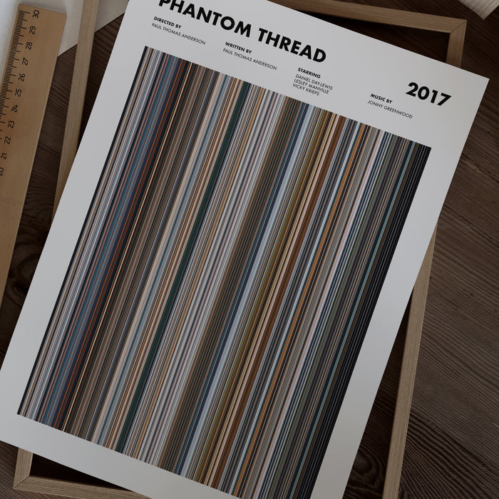 Phantom Thread Movie Barcode Poster