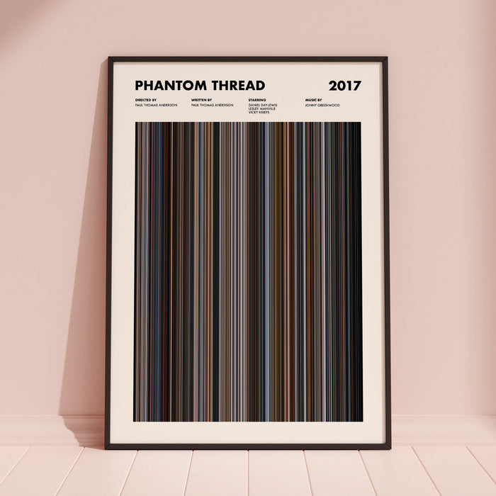 Phantom Thread Movie Barcode Poster