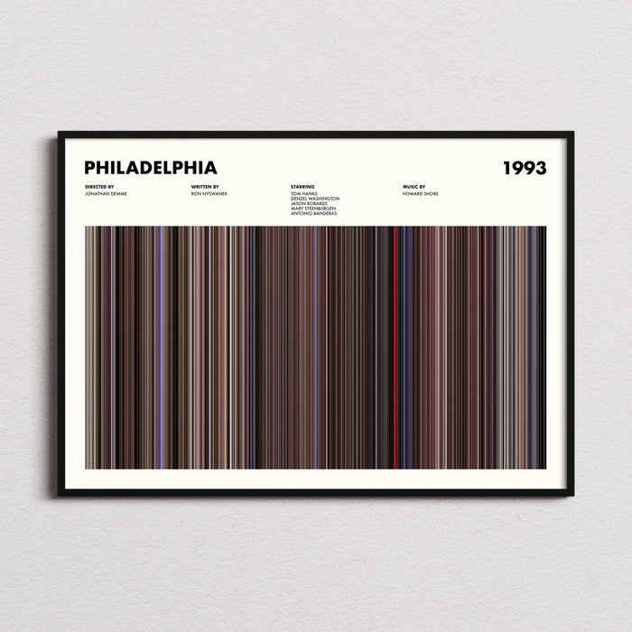 Philadelphia Movie Barcode Poster