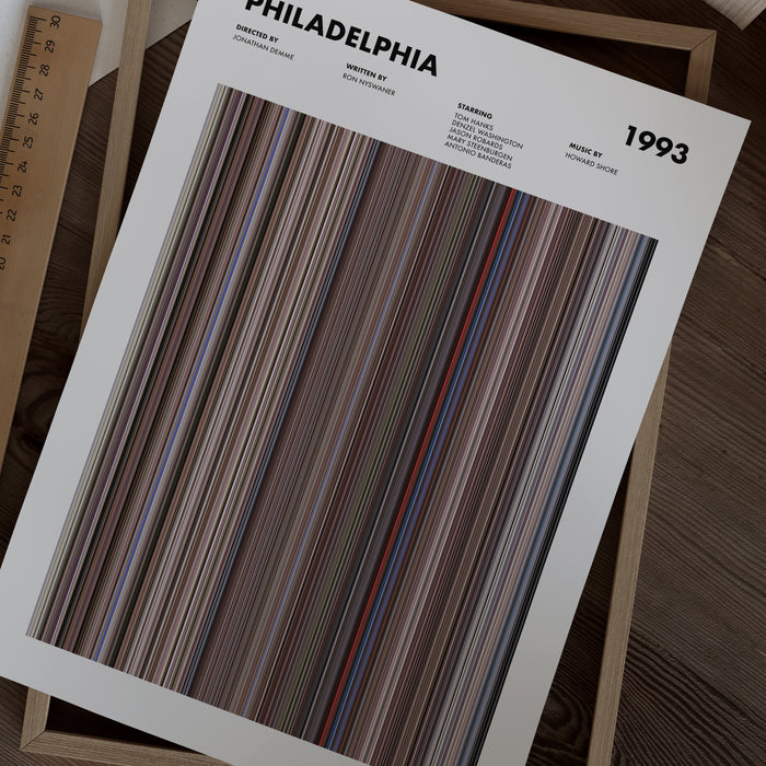 Philadelphia Movie Barcode Poster