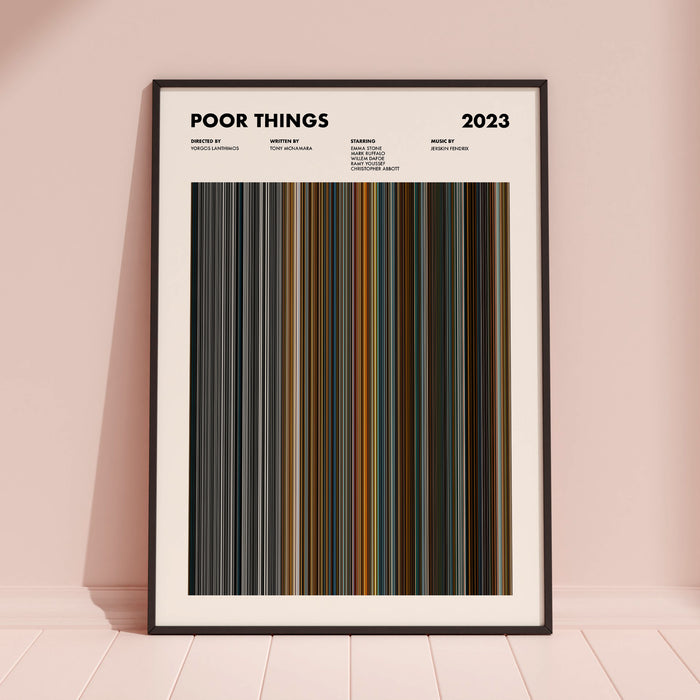 Poor Things Movie Barcode Poster