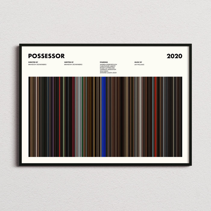 Possessor Movie Barcode Movie Barcode Poster