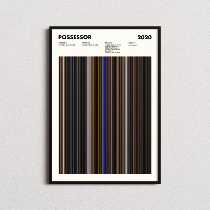 Possessor Movie Barcode Movie Barcode Poster