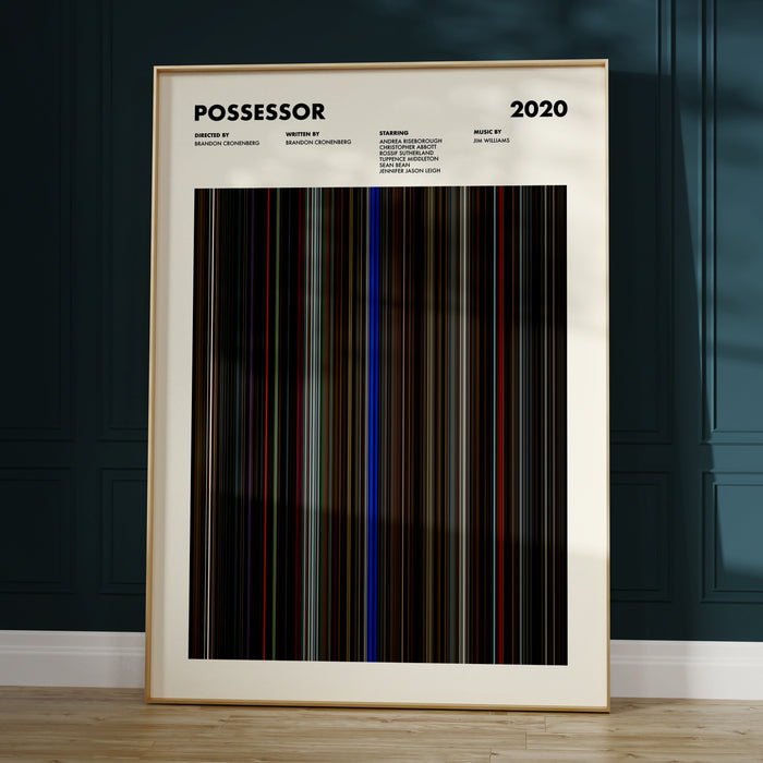 Possessor Movie Barcode Movie Barcode Poster