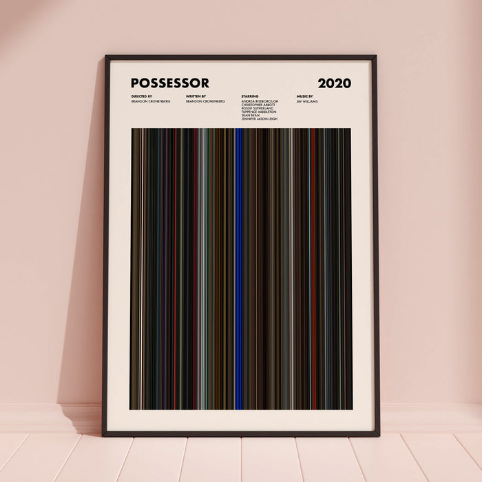 Possessor Movie Barcode Movie Barcode Poster