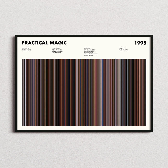 Practical Magic Movie Barcode Poster