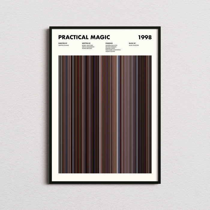 Practical Magic Movie Barcode Poster