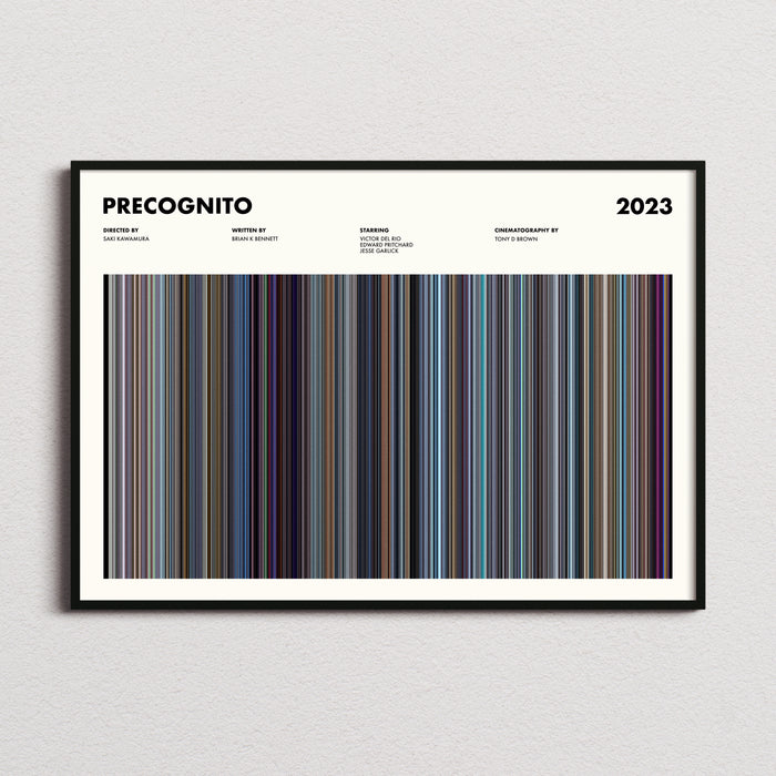 Precognito Movie Barcode Poster