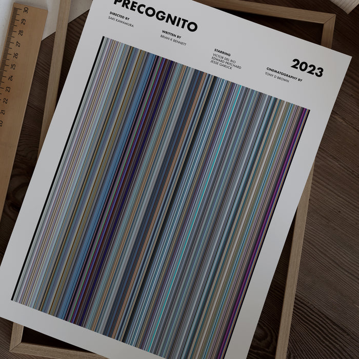 Precognito Movie Barcode Poster