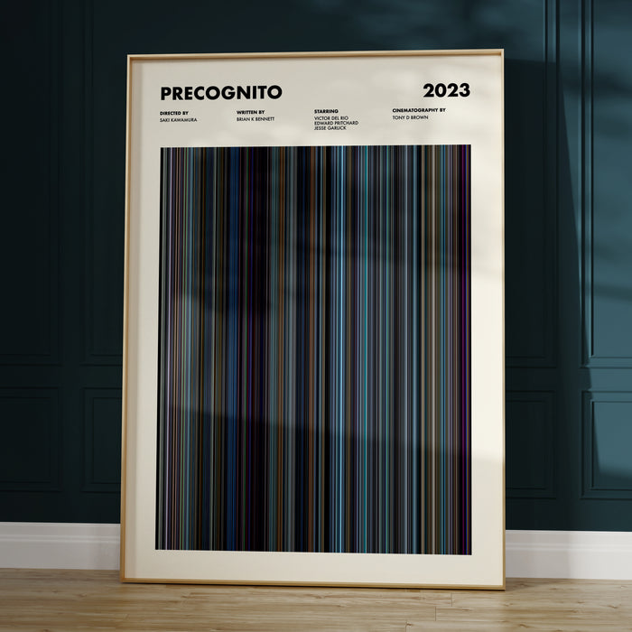 Precognito Movie Barcode Poster