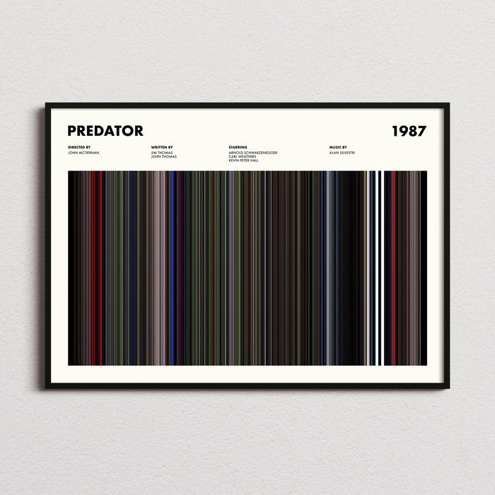 Predator Movie Barcode Poster