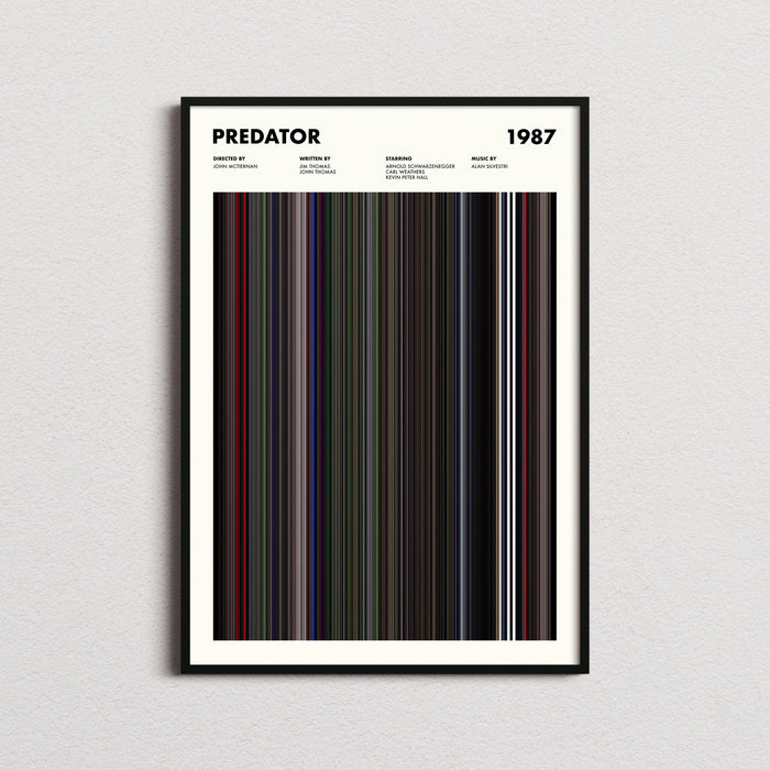 Predator Movie Barcode Poster