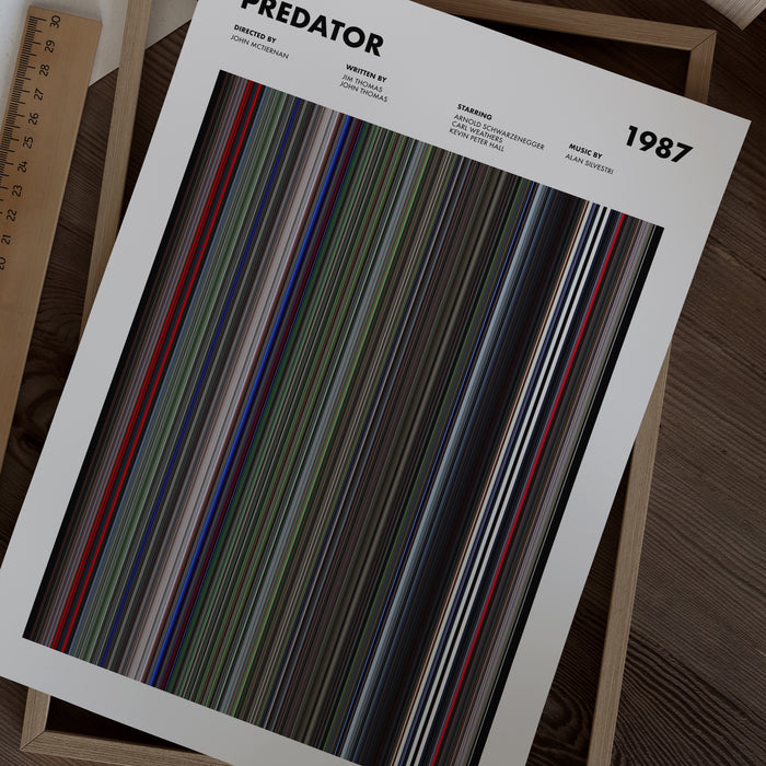 Predator Movie Barcode Poster