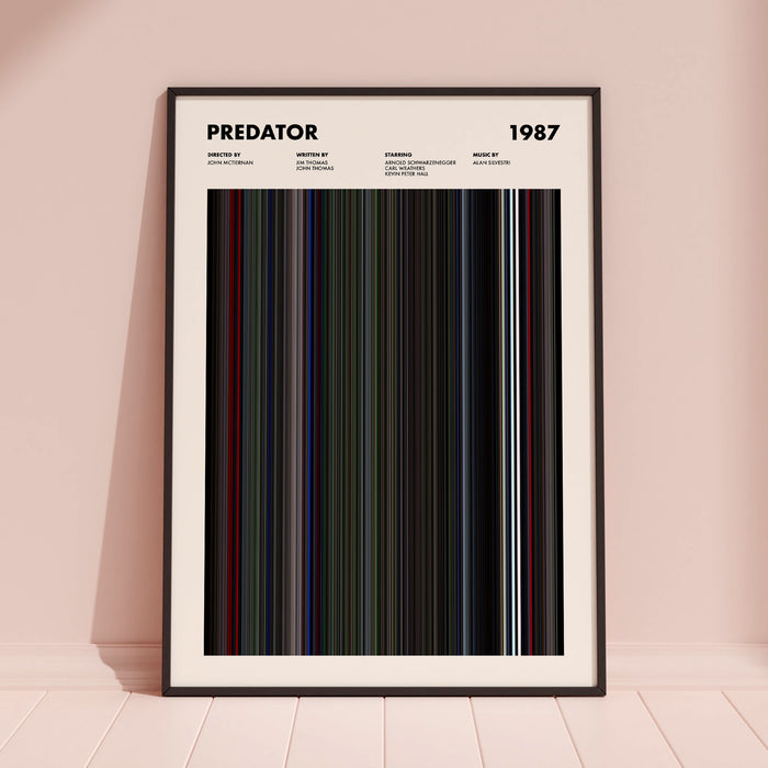 Predator Movie Barcode Poster