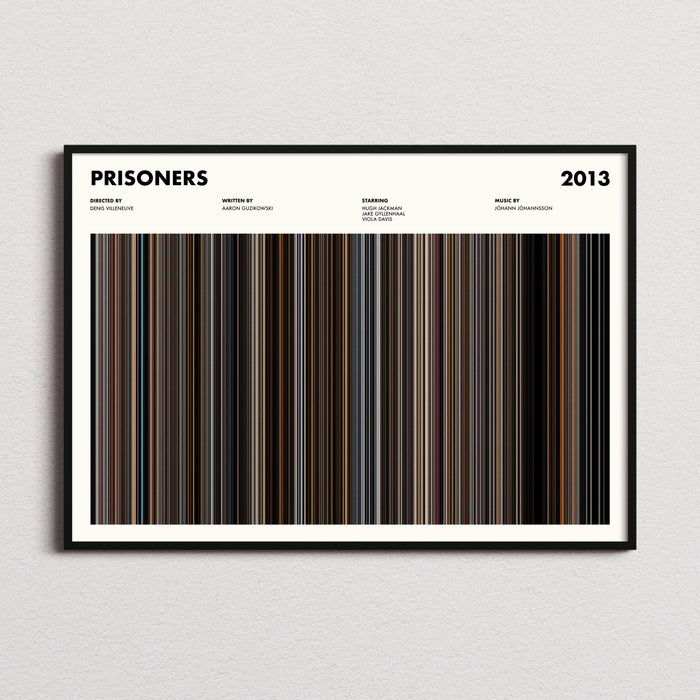 Prisoners Movie Barcode Poster