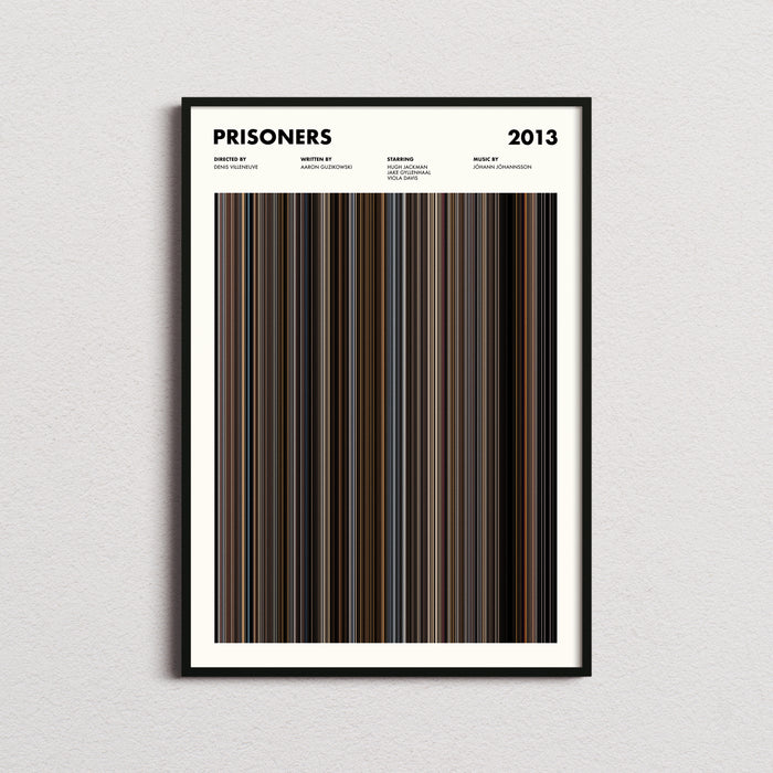 Prisoners Movie Barcode Poster