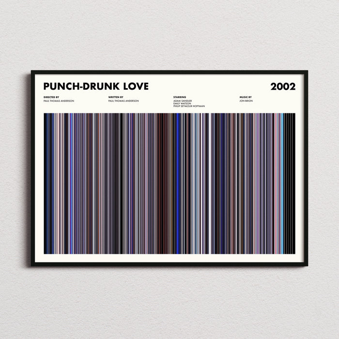 Punch Drunk Love Movie Barcode Poster