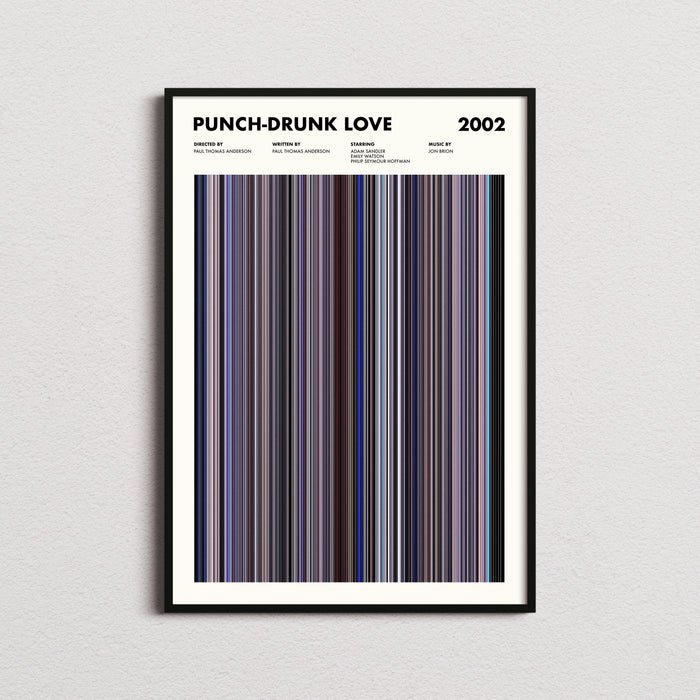 Punch Drunk Love Movie Barcode Poster