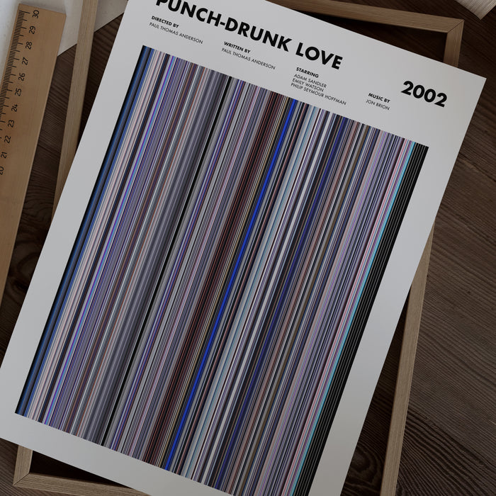 Punch Drunk Love Movie Barcode Poster