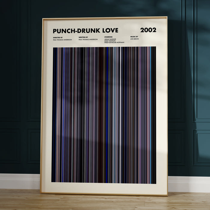 Punch Drunk Love Movie Barcode Poster