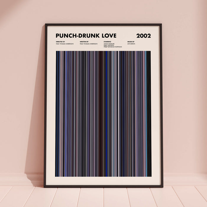 Punch Drunk Love Movie Barcode Poster