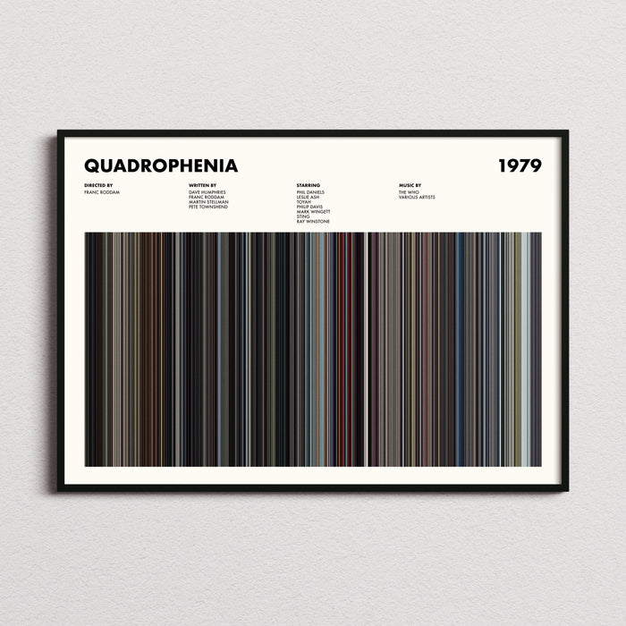 Quadrophenia Movie Barcode Poster